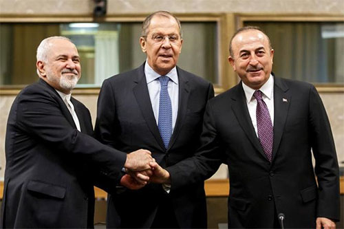 Los ministros de Exteriores de Irán, Rusia y Turquía